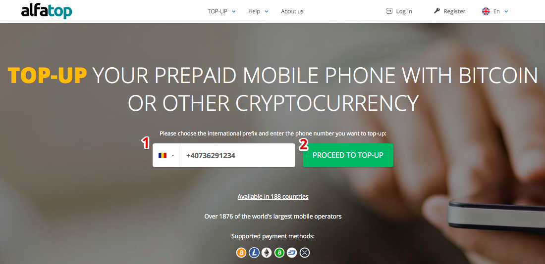 how to top up mobile phone using cryptocurrency